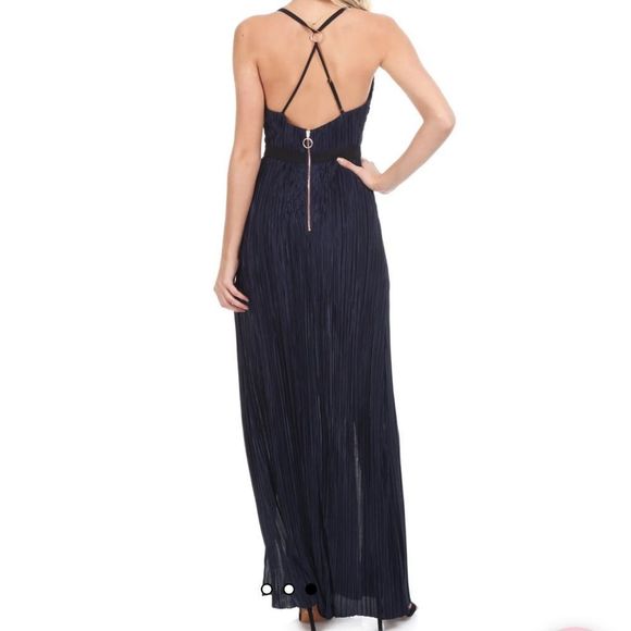 STYLESTALKER Alexa Maxi Dress in Navy - from REVOLVE - Picture 6 of 14